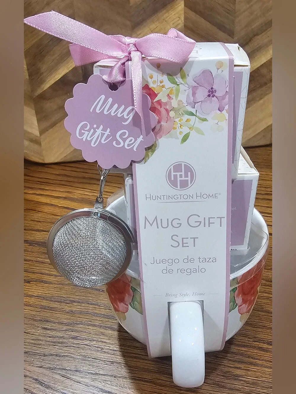 Huntington Home steel ribbon mug